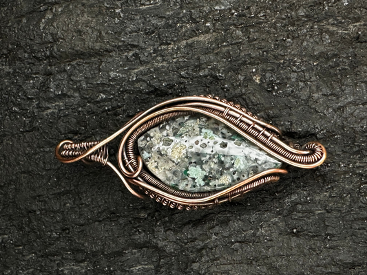 Aquadite Pendant – EX-05 The Seer | Exclusive Handwoven One-of-One