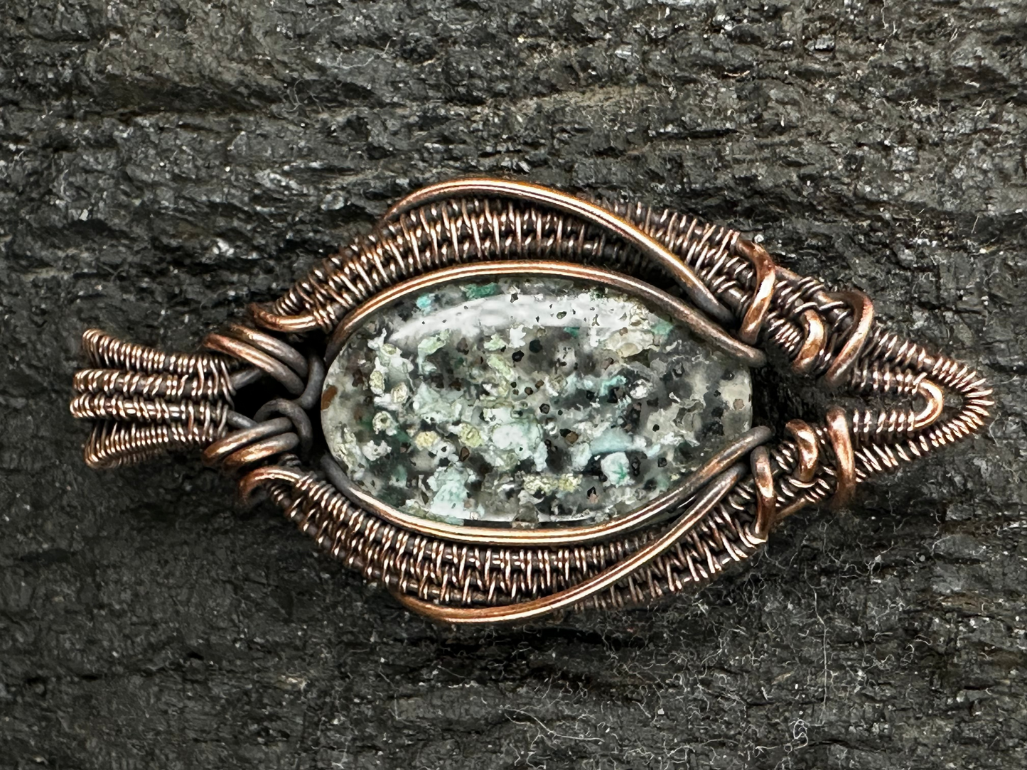 Aquadite Pendant – EX-06 The Guardian | Exclusive Handwoven One-of-One